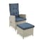 Alaterre Furniture Haven All-Weather Wicker Outdoor Recliners with Ottomans and Cushions, PK2 AWWE01EE - alternate 2